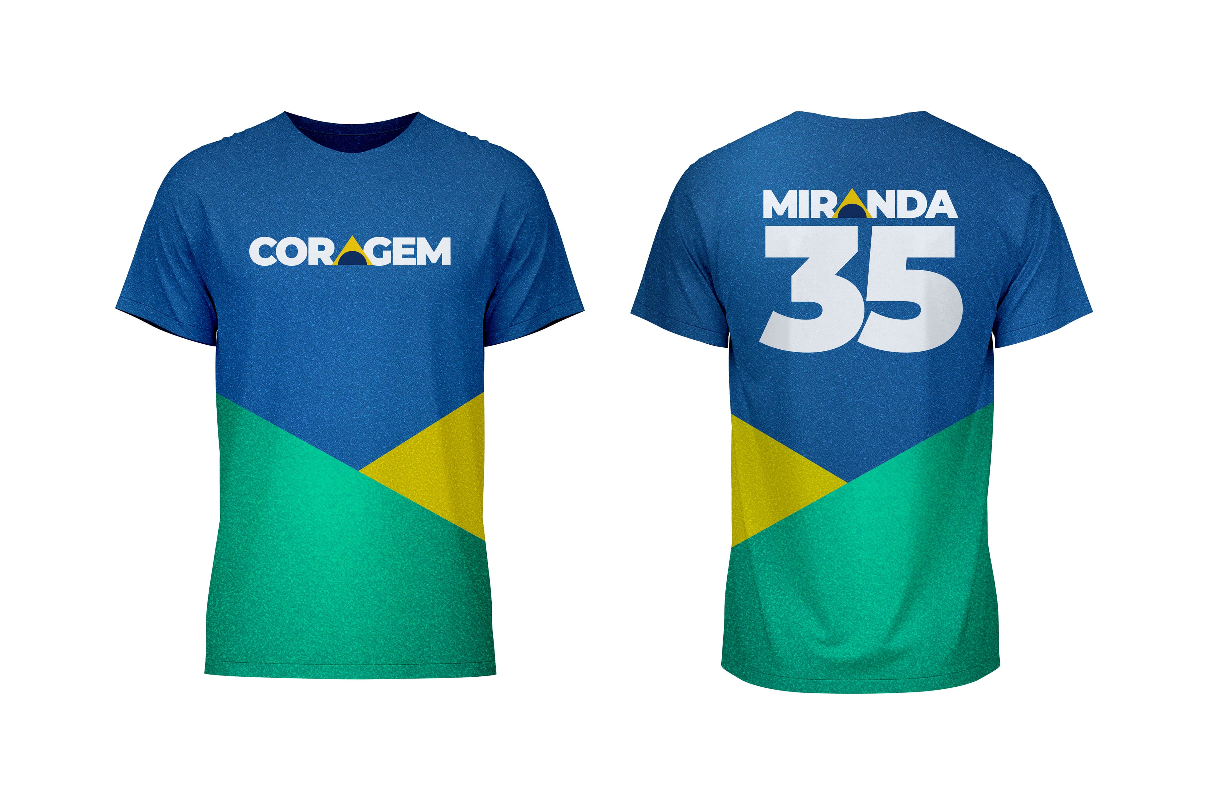 Frente e costas — Camiseta Oficial CORAGEM