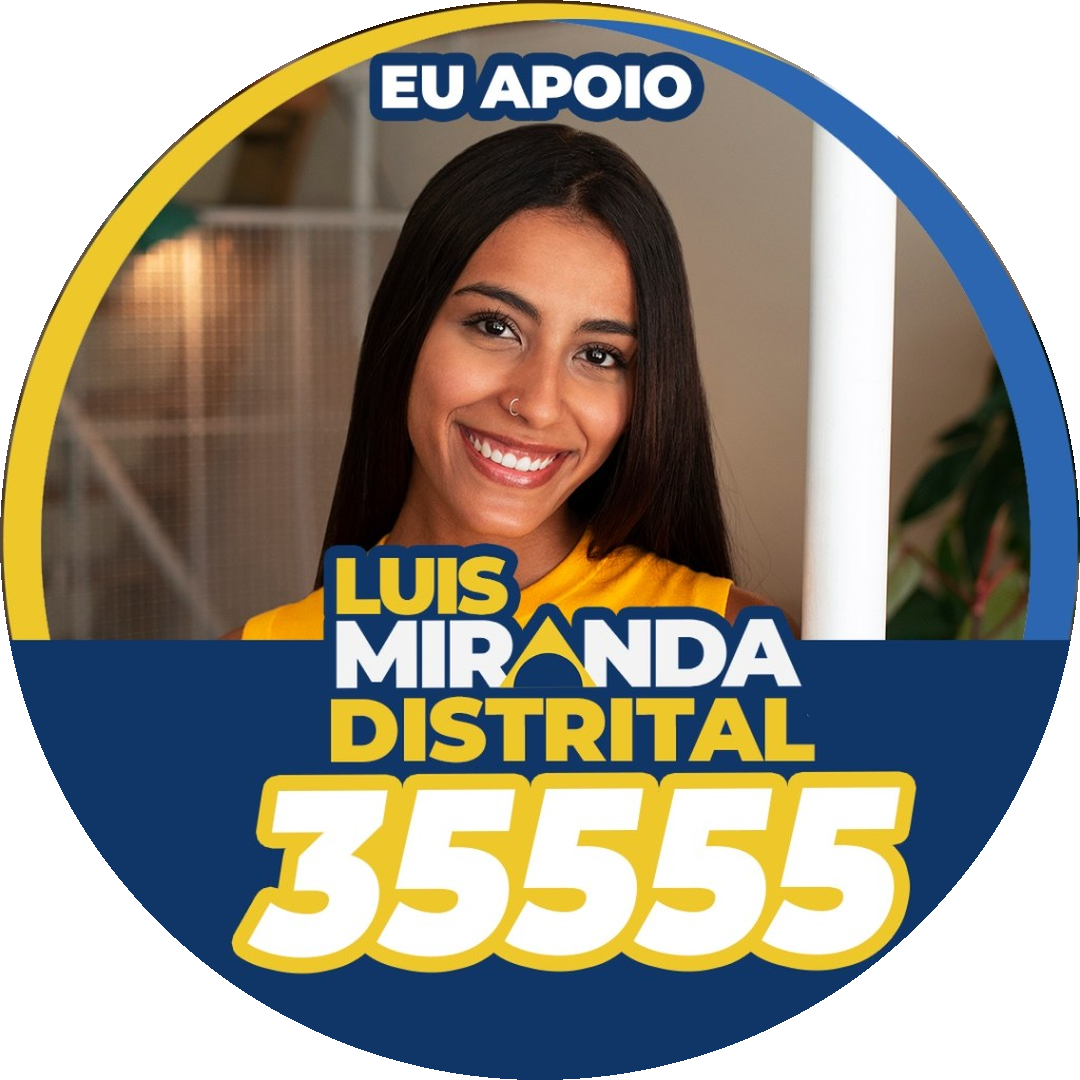 Exemplo faixa azul — eu apoio